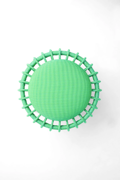 GIUNCO - Synthetic fibre garden pouf by Paola Lenti - view 3